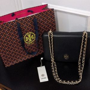 Tory Burch Whipstitch Ajustable Chain Crossbody